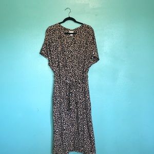 Cheetah Print Maxi Dress